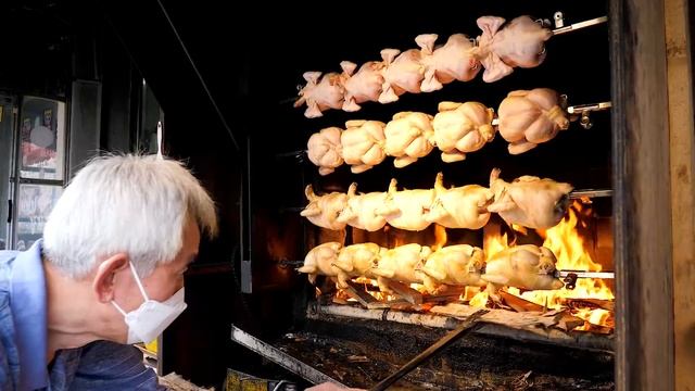 Oak Firewood Roast Chicken - Korean food смотреть онлайн