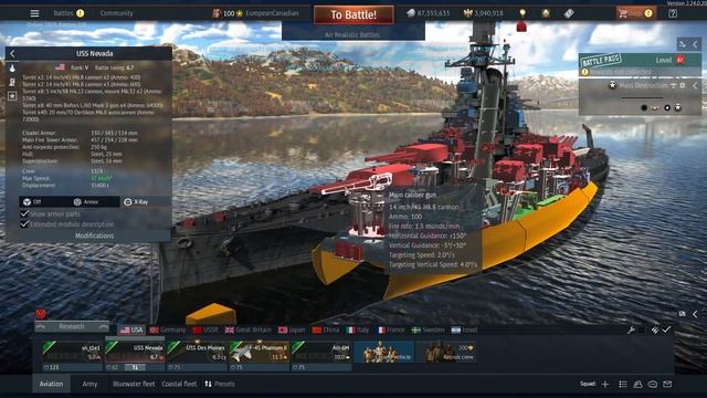 USS Nevada - Update Sky Guardians Dev Server - War Thunder смотреть онлайн