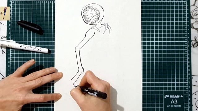 How To Draw THE FIGURE from DOORS ROBLOX | Drawing For Kids смотреть онлайн
