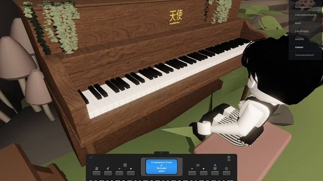 OMORI title screen on a roblox piano смотреть онлайн