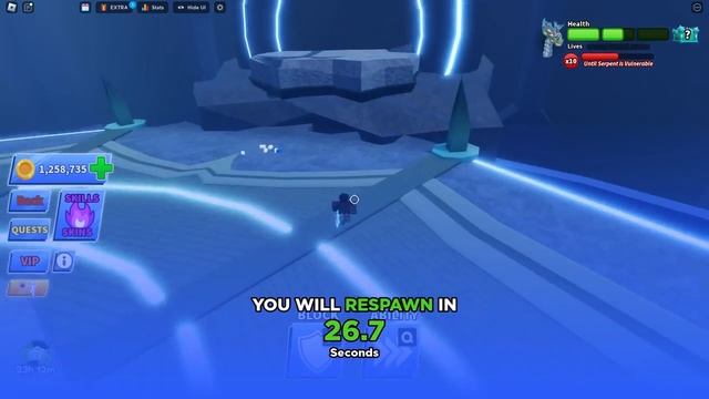 Defeating The WORLD SERPENT BOSS To Get The NEW SHADOW CLONE ABILITY In Roblox Blade Ball смотреть онлайн
