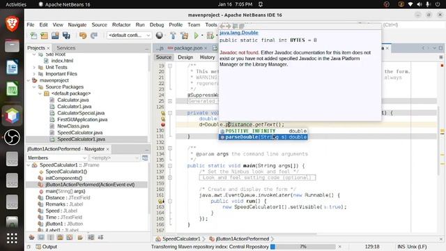 JAVA | NETBEANS | SPEED CALCULATOR | GETTEXT() | SETTEXT() смотреть онлайн