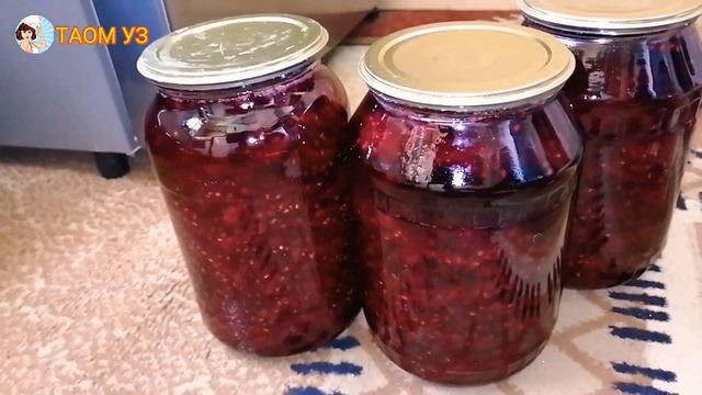 МАЛИНАЛИ КАМПОТ ва МУРАББОНИ уйда тайёрлаш МАЛИНОВЫЙ КОМПОТ и ВАРЕНЬЯ на дому смотреть онлайн