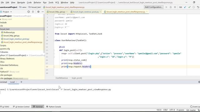 0 6 - Get Started with Locust : View Response Data & Log File смотреть онлайн