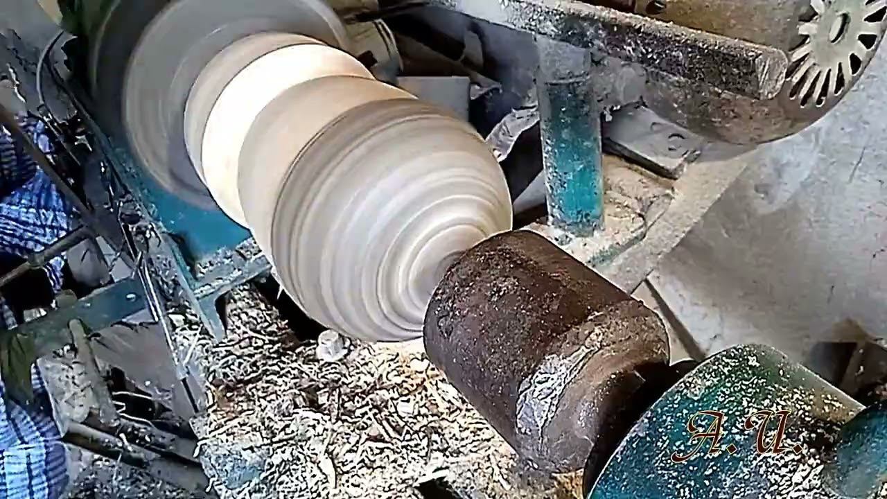 Желудь. Токарные работы по дереву. смотреть онлайн