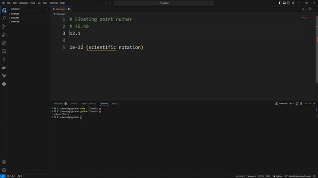 Literals in Python: Types and Examples | Python for Beginners | Episode 3 смотреть онлайн