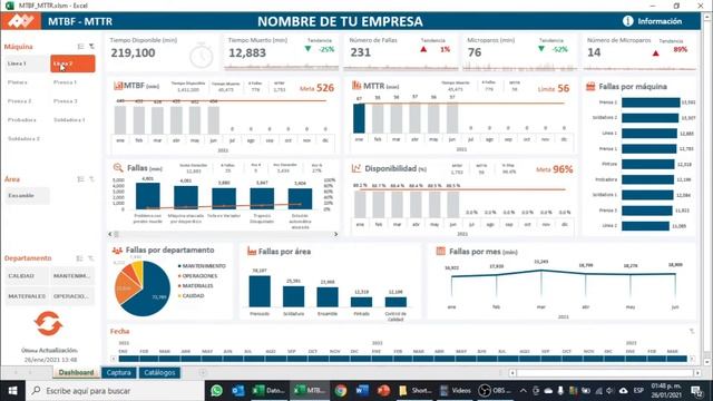 CÓMO CALCULAR EL MTBF MTTR EN EXCEL | TUTORIAL смотреть онлайн