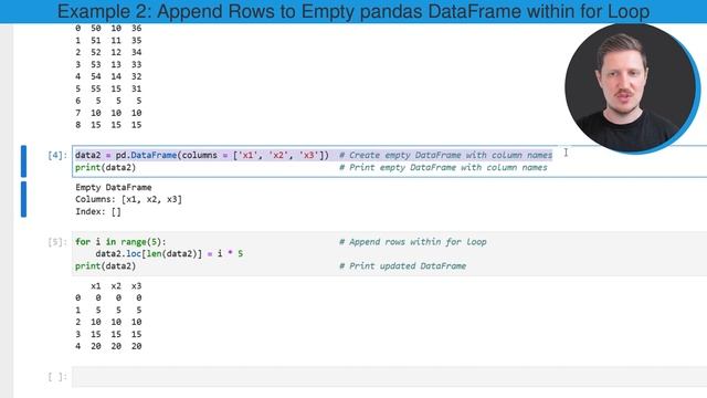 Append Rows to pandas DataFrame in for Loop in Python (2 Examples) | Add to Existing & New Data Set смотреть онлайн