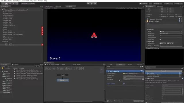 Unity PlayMaker Tutorial - Part 6 - Vertical Shooter Scoring смотреть онлайн