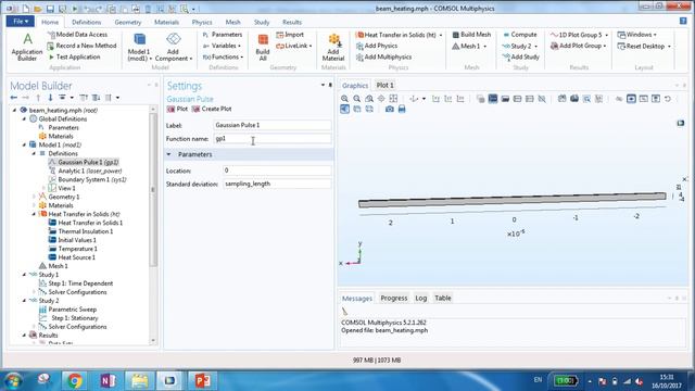 COMSOL simulation tutorial: Laser Heating and Thermal Expansion - By Amir H. Ghadimi смотреть онлайн