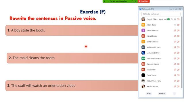 28/4/2021--Active & Passive voice/ Exercises смотреть онлайн