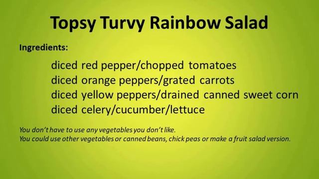 Day2 4 Topsy Turvy Rainbow Salad смотреть онлайн