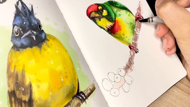 INKTOBER 2023 - Day 24// Sketching with Markers смотреть онлайн