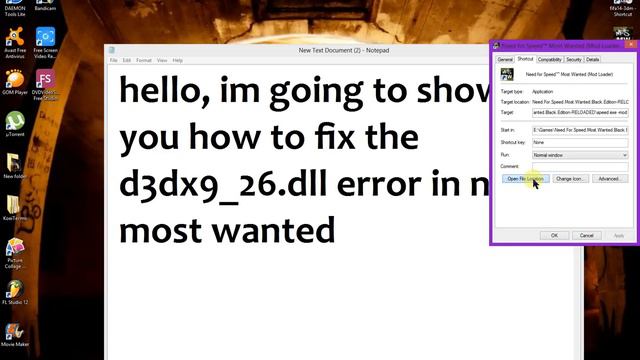 NFS Most Wanted d3dx9_26.dll error [SOLVED] смотреть онлайн