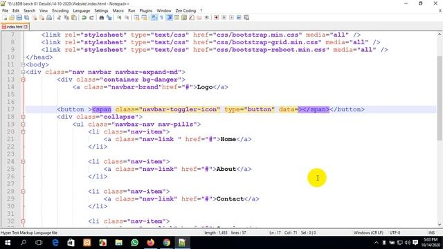 Bootstrap part 08 Chandpur Faridgonj Web Batch Class 48 смотреть онлайн