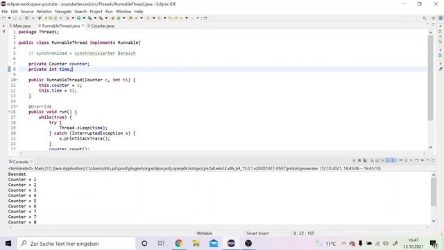 Java Thread synchronized | Java Tutorial für Fortgeschrittene смотреть онлайн