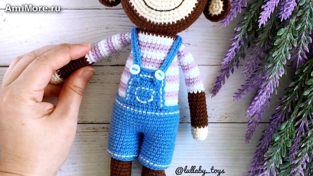 Амигуруми: схема Обезьянка Дуду. Игрушки вязаные крючком - Free crochet patterns. смотреть онлайн