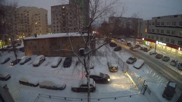 Зимний рассвет в Перми смотреть онлайн