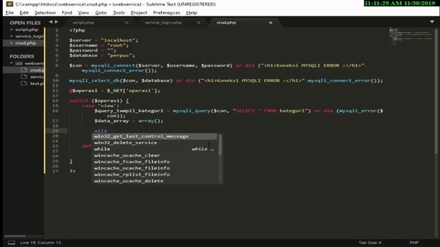 Tugas 11 - Web Service || Membuat JSON pada PHP dengan konsep CRUD - Bagian 1 смотреть онлайн