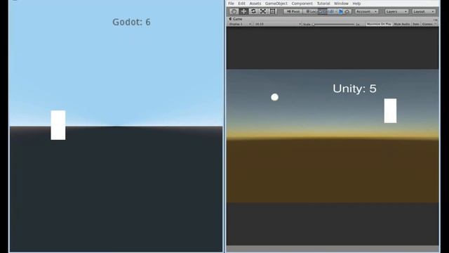 Godot & Unity play Ping Pong. смотреть онлайн