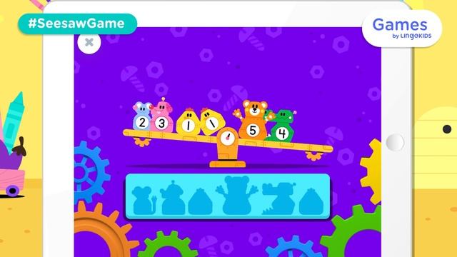 Logic Games for Toddlers ? SEESAW ROBOTS Game | Lingokids Games смотреть онлайн