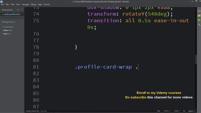 Animated New Profile card and User Profile Widget UI Design - Html & css || part 1 смотреть онлайн
