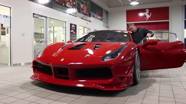 Ferrari 488 Challenge - Start Up and Walk Around смотреть онлайн