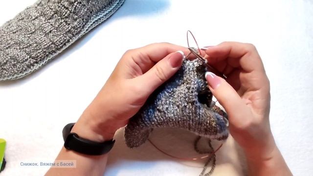 ?Мужские носки на 44-46 размер ➡️ МК! На двух спицах без шва на подошве ? смотреть онлайн