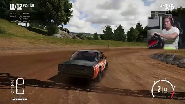 DEMOLITION DERBY WITH A WHEEL! (Wreckfest) смотреть онлайн