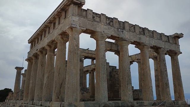 Храм Афины-Афайи. Остров Эгина. Греция. смотреть онлайн