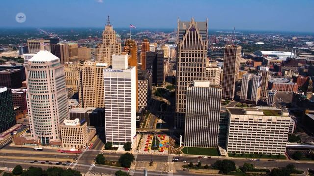 ? Detroit | Michigan | USA ?? | Through A Drone's Eye | 4K(60FPS) Drone Footage | Part 02 смотреть онлайн