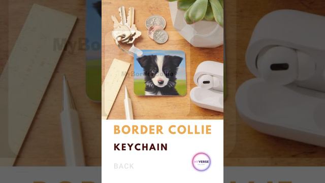 Cute Border Collie Keychain | Personalized Pet Keepsake | Border Collie Gift Idea смотреть онлайн