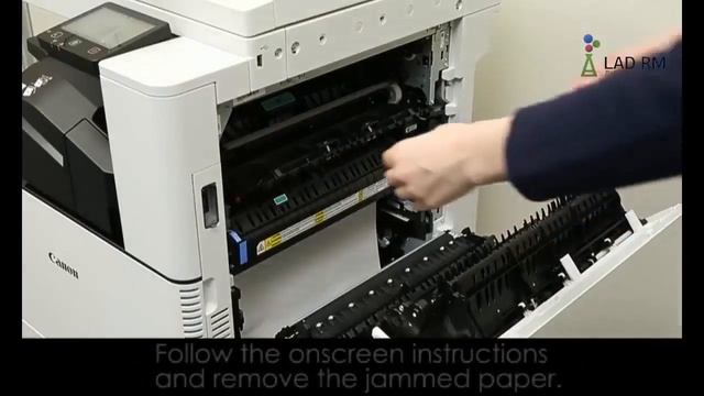 Как устранить замятие бумаги на CANON  ImageRUNNER C3025i.