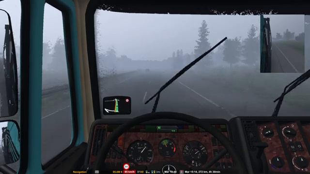 ETS2 1.48 - Mercedes-Benz SK 1844 - ISO Tank Container (23T) from Aalborg (DK) to Breme (D) смотреть онлайн