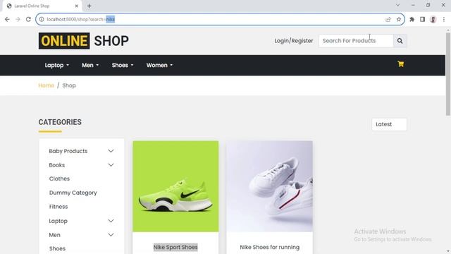 Laravel 10 Ecommerce Project | #44 Shop - Search Products | Frontend | PHP Tech Life Hindi смотреть онлайн