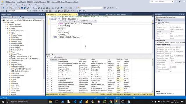 SQL 44 - CONCAT смотреть онлайн
