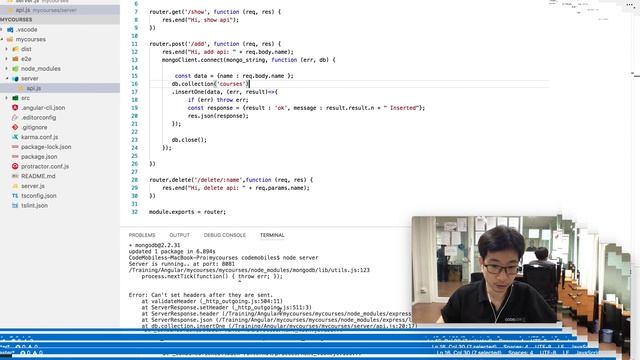 Workshop สอนการ Integrate Angular 5 + Node.js + Express + MongoDB ให้เข้าใจภาพโดยรวมใน 1 ชั่วโมง смотреть онлайн