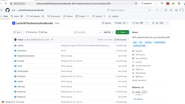 JWT токены в Symfony lexik jwt-authentication-bundle смотреть онлайн