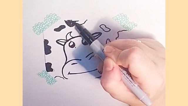 Как нарисовать корову смотреть онлайн