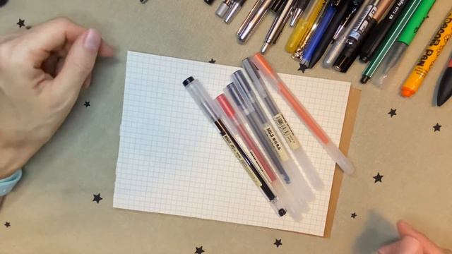 ручки MUJI. ручки BEMLP Japan Stationary.
