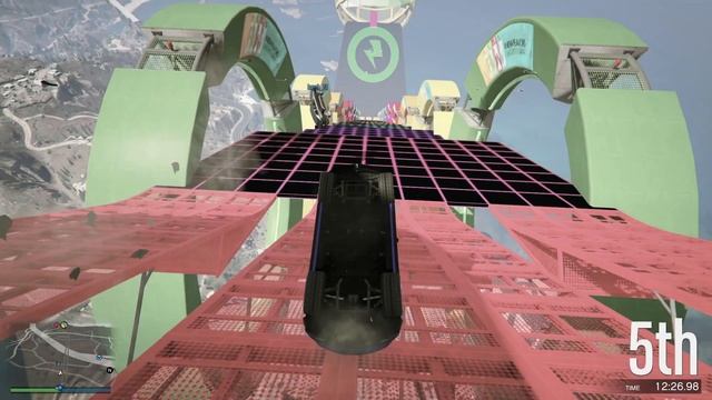 Ultimate Hard Mega Ramp In GTA 5 Online With @whitewolfbb And Random Players смотреть онлайн