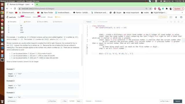 Leetcode Roman To Integer in Python смотреть онлайн