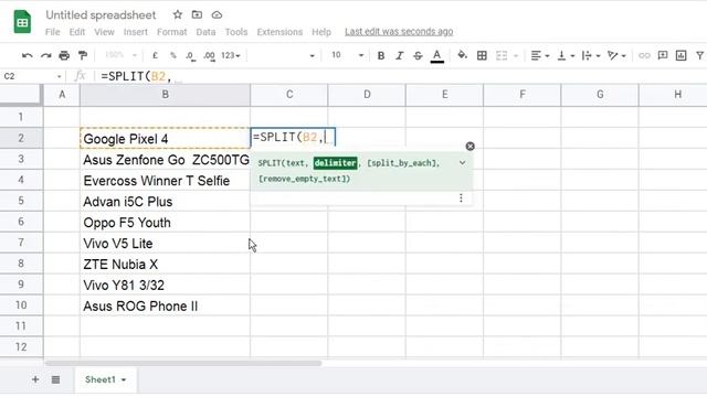 how to separate words in google sheets смотреть онлайн