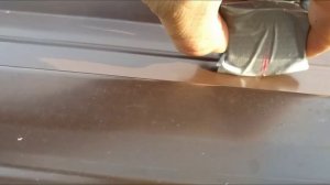 Монтаж профнастила.  Крепим к профильной трубе.