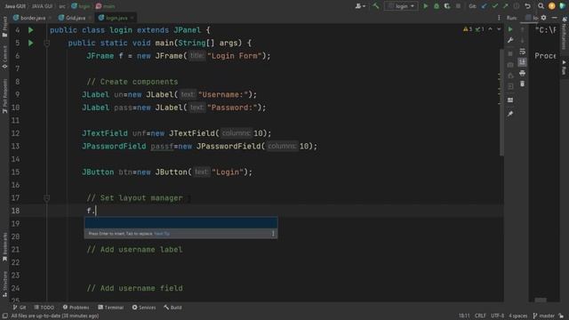 #19 Grid Bag Layout to create login form. |Java GUI tutorial in Amharic смотреть онлайн