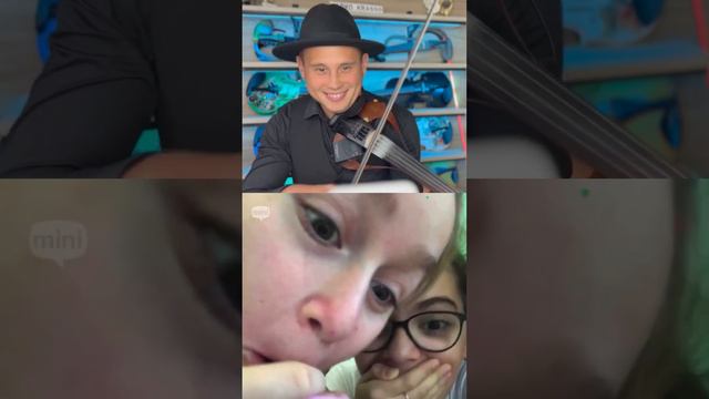 Инстасамка на скрипке в чат рулетке 🫣🎻 #music #violin #скрипач смотреть онлайн