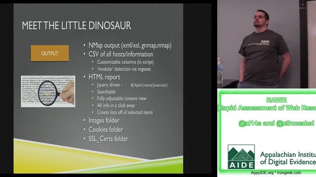 AIDE 2013 - RAWR (Rapid Assessment of Web Resources) - @al14s and @c0ncealed смотреть онлайн