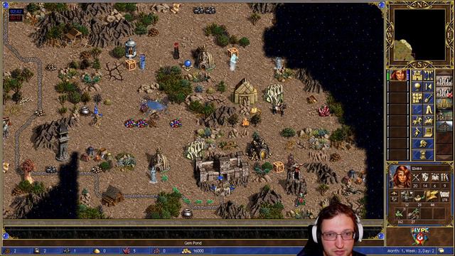 Heroes 3 HoTA - Might vs Defense. Jebus Outcast 1 hero. Stronghold is still fun! смотреть онлайн