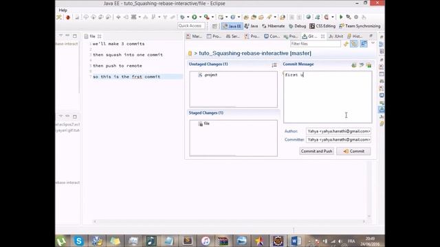 Squash git with eclipse ( rebase interactive ) смотреть онлайн