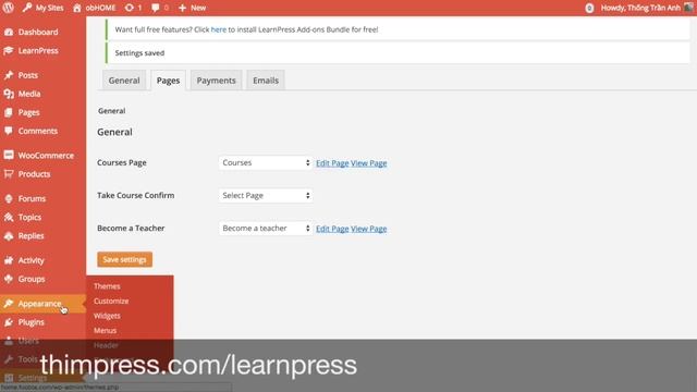 LearnPress WordPress LMS Plugin - Courses menu item смотреть онлайн